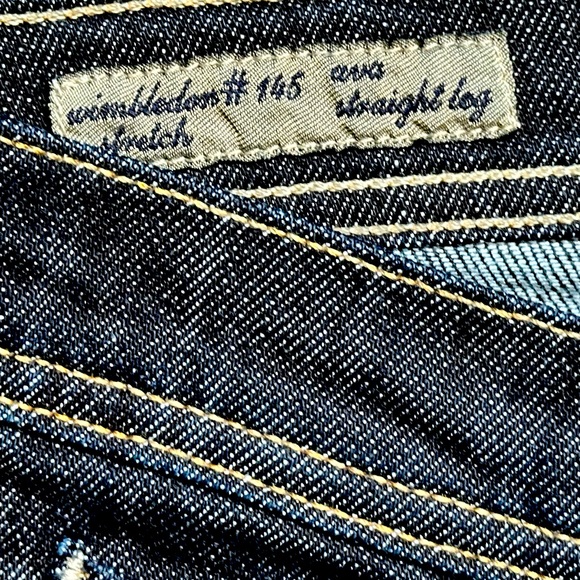 Citizens Of Humanity Ava Jeans Size 28 Low Rise Classic Straight Leg Dark Wash - Picture 14 of 16